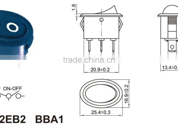 Waterproof Rocker Switch,air Blower Rocker Switch,electric Water Heater Rocker Switch photo-4