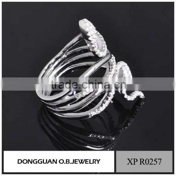 New Arrival Wedding 2016 Latest Design White Gold Ring for Women photo-3
