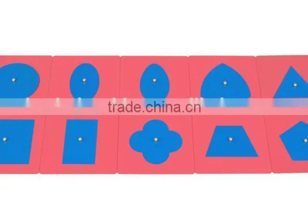Wooden Teaching Toys for Montessori Metal Insets With 2 Stands photo-2