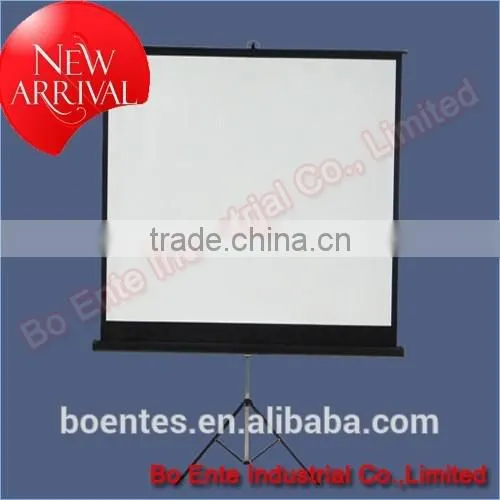 Matte White Floor Stand Tripod Manual Projection Screen With 70~120 Inch Size photo-2