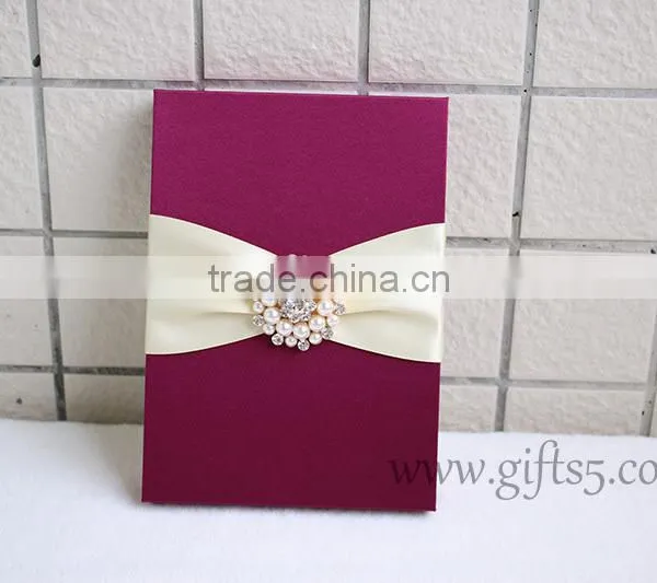 Gorgeous Burgundy Wedding Invitation Boxes photo-2