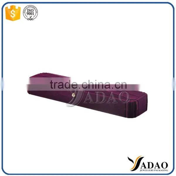 Customized Various Style Purple Velvet Jewelry Ring Packaging Boxes photo-5