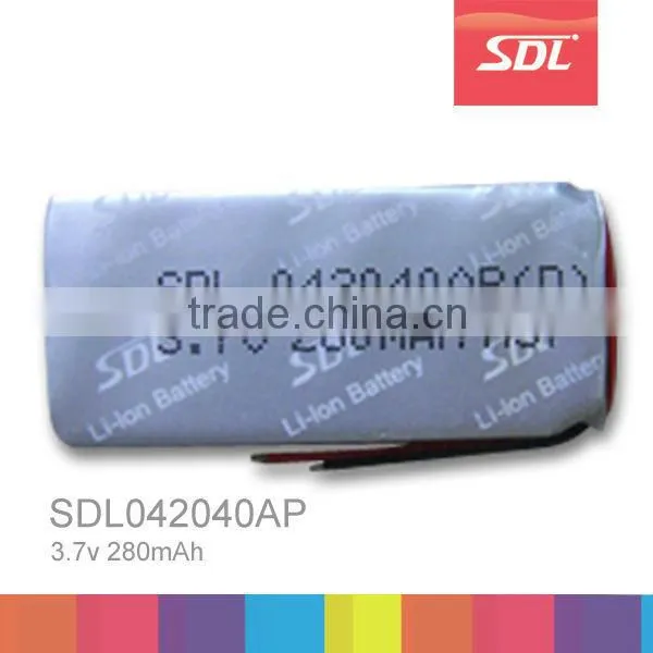 280mah 3.7v 042040AP Lithium Battery for Ipod MP3 Player