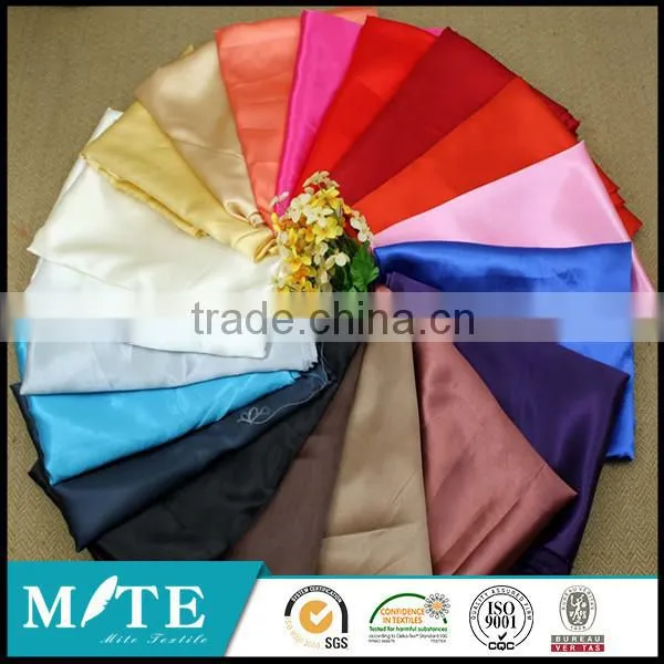 2016 Good Quality Wholesale 75d*100d Soft Hand Feeling Polyester Satin Lining photo-6