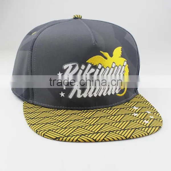 Custom Fashion 5 Panel Flat Bill Hat Cap photo-4
