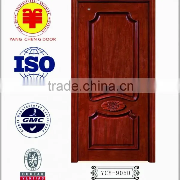 Wood Door Supplier, Single Swing Wooden Panel Inner Room Door