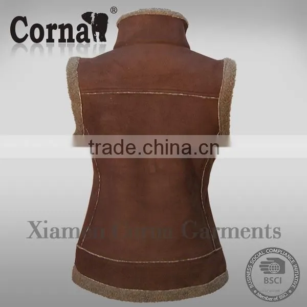 New Design Warm Fleece Vest Formal Waistcoat for Women photo-3
