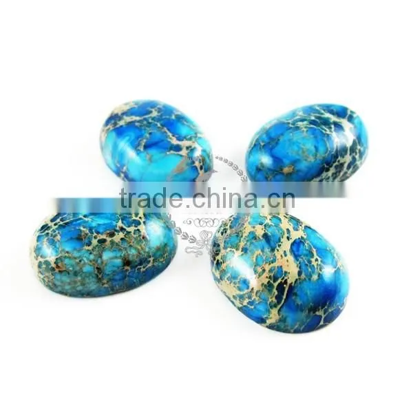 18x25mm Oval Blue Imperial Jasper Cabochon Beads,gemstone Pendant Cabochon Stone Beads Set for Earrings,rings,necklace 4120023 photo-2