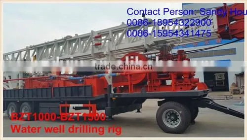 Trailer Type Water Well Drilling Machinery 1000m photo-6