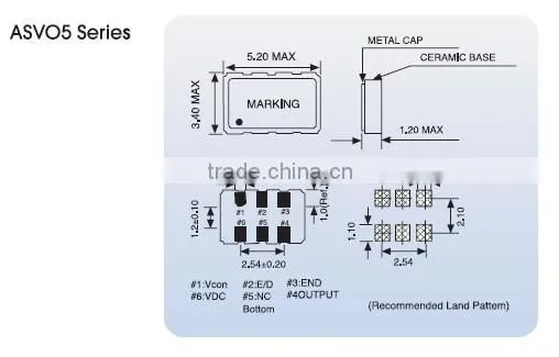 5x3.2mm SMD Voltage Controlled Oscillator(3.3V)-Metering photo-2