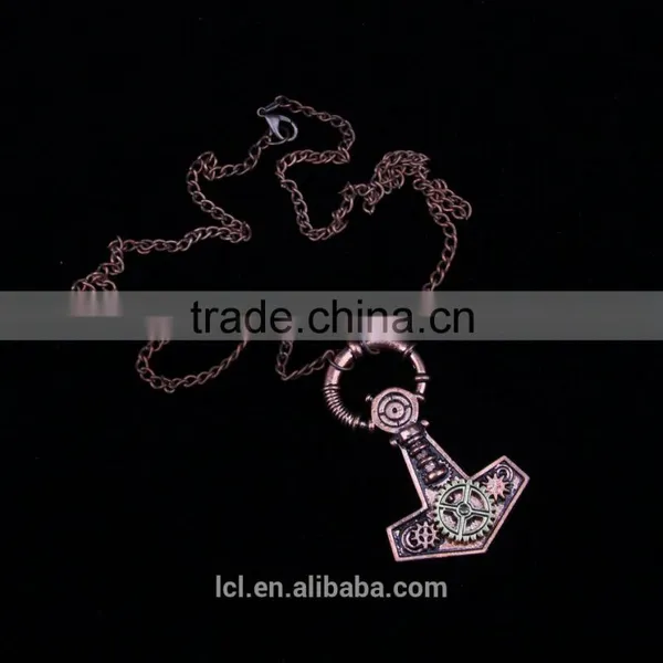 New Arrival Pop Steampunk Anchor Chain Statement Necklace With Gear Wheel 2015 Yiwu Fashion Jewelry Hot Sale photo-2