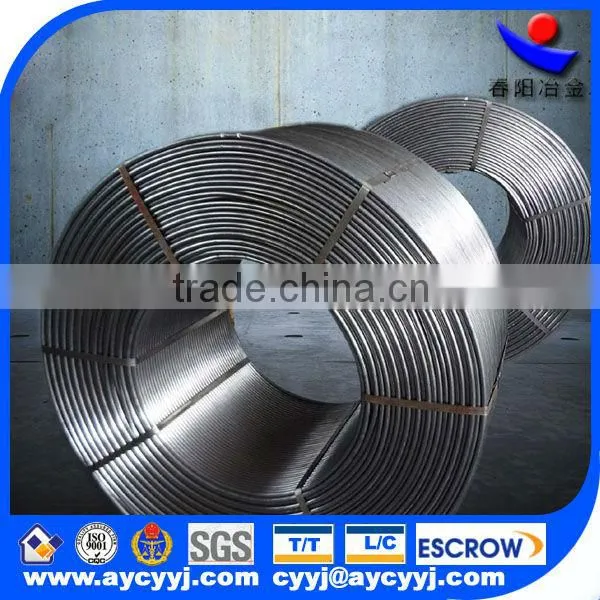 CaSi Cored Wire Si55Ca30 Cored Wire Diameter:13mm Powder Weight:220g/m Stock Quantity:40MT photo-4