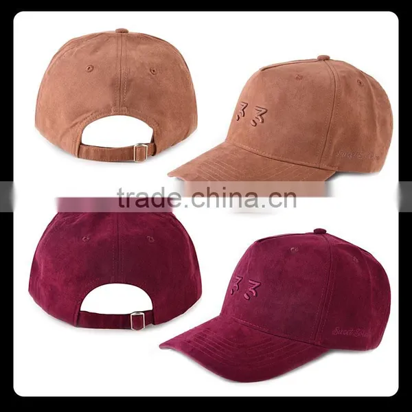 6 Panel Suede Plain Dad Hat photo-6