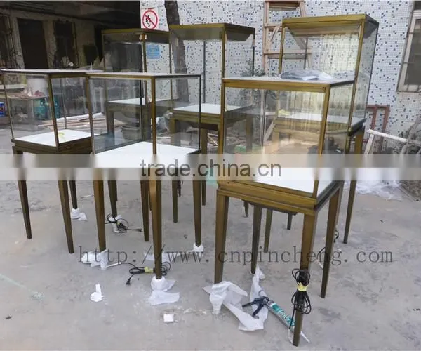 Luxury Store Fixtures Decoration Factory Custom Made Stainless Steel Metal Display Showcase and Stands for Cartier Jewelry photo-3