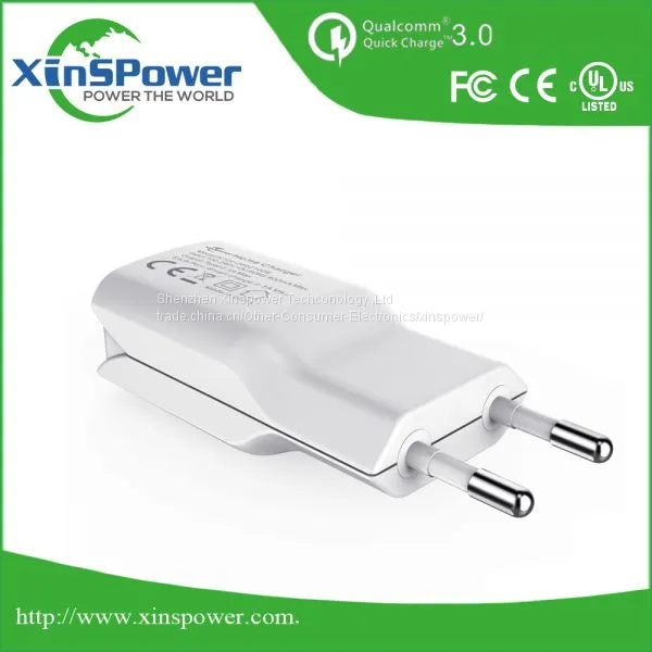 High Technology Item EU Plug 5V 2.1A Poetable USB Charger for Cell Phone photo-2