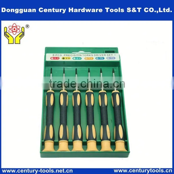 6pcs Wooden Handle Screwdriver