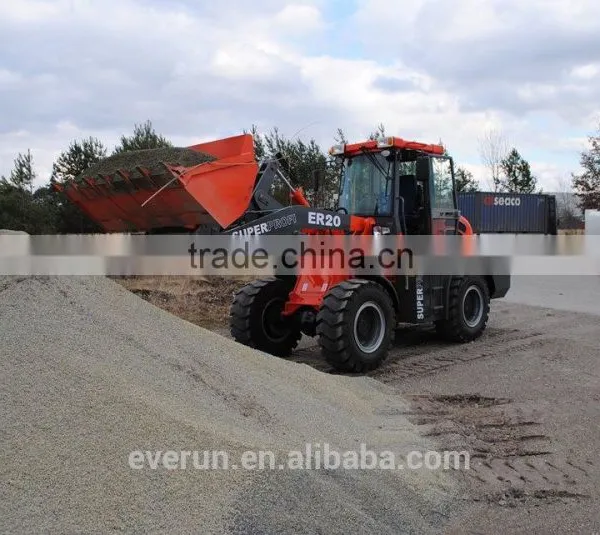 Qingdao Everun 2 Ton Wheel Loader Er20 With Snow Blade With CE photo-3