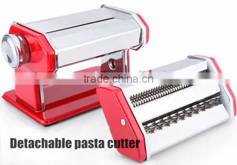 Italian Noodle Maker 150/180mm Detachable Stainless Steel Handle Pasta Machine photo-2