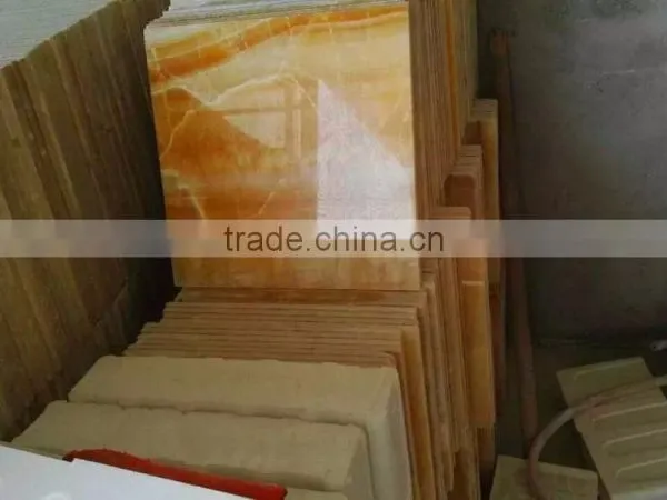 Light Yellow Onyx Tiles Orange Onyx Marble Tile for Walls photo-4