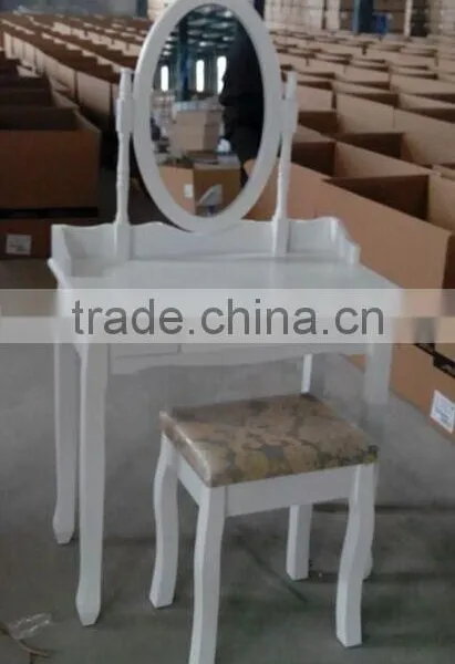 K/D wood dressing table sets / bedroom dressing table with mirror