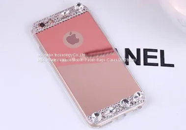 Luxury Diamond Mobile Phone Cases for IPhone7/7Plus/6/6s/6plus/6splus Mirror Surface Cell Phone Case Silicone Soft Cover photo-5