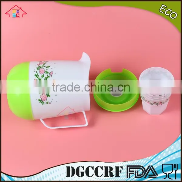 NBRSC Set of 4 Pcs Double Layers PP Cold Water Teapot Jug Plastic Kettle photo-5