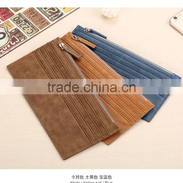 Top Cowhide Leather Tan Color Rfid Blocking Men Zipper Card Holder Wallet photo-6