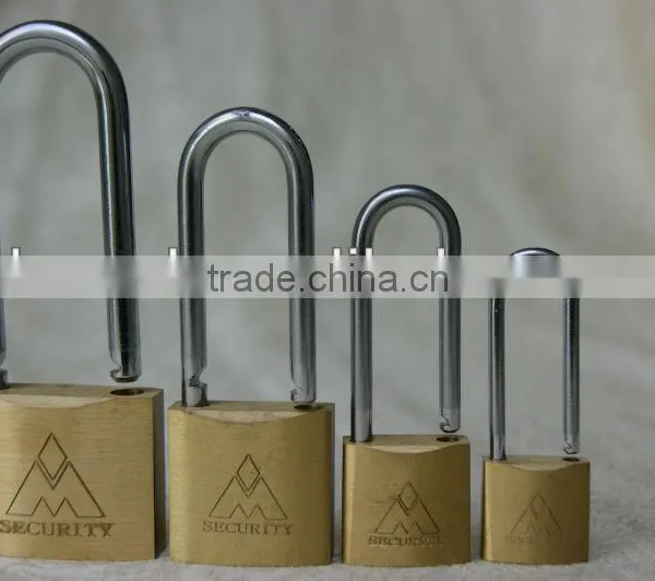 LONG SHACKLE BRASS PADLOCK
