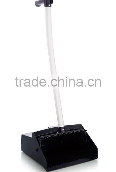 Cheap Plastic Long Handle Lobby Broom With Dustpan Sets photo-5