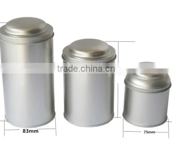 50g 100g 200g Round Metal Tea Tin Box photo-2