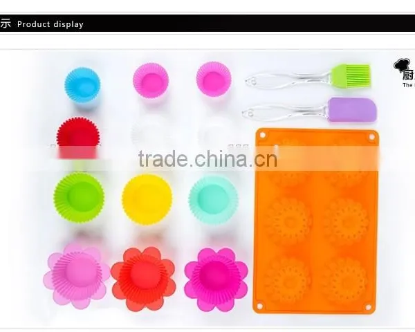 Kids Diy Gift Set 13 Pieces Baking Pink Kit Children Cooking Set photo-2