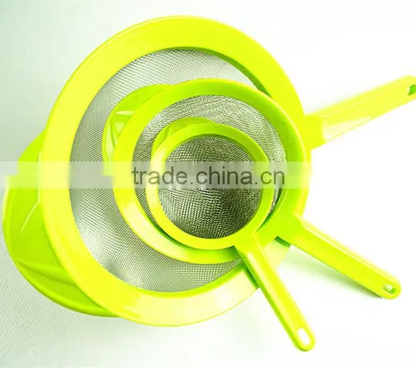 43022 Set of 3 Fine Mesh Stainless Steel Strainers With pp Handle photo-4