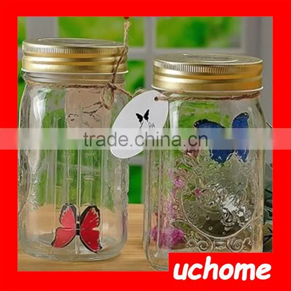 UCHOME Perfect Butterfly Wedding Gift and Factroy Price Glass Butterfly in a Jar photo-3