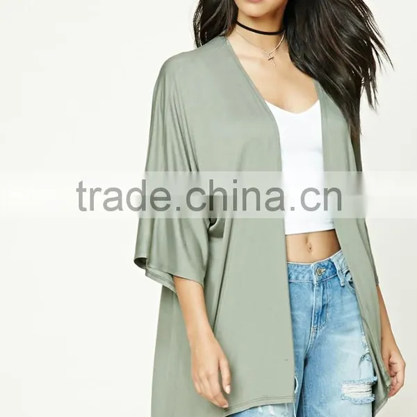 OEM Women Fashion Plus Size Open-Front Cardigan Sweatshirts Wholesale Custom Manufacturer Plus Size Saree Blouses Tops photo-2
