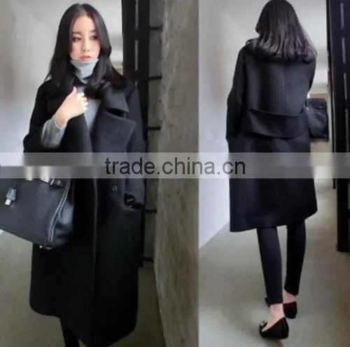Women Trench Coat Parka Lady Thicken Warm Winter Overcoat Long Jacket Outwear photo-3