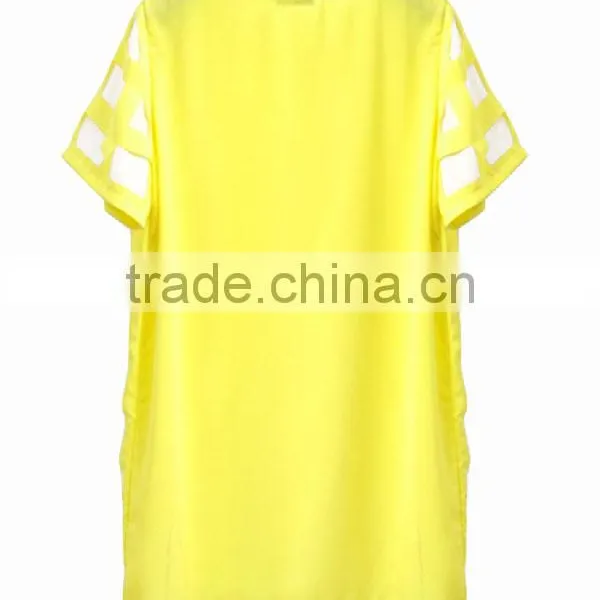 Hot Selling Women's Clothing Garment Apparel Direct Factory OEM/ODM Manufacturing Short Sleeve Korea Fashion Blouse photo-2
