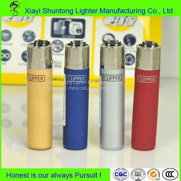 Gas Style Smoking Transparent Plastic Clipper Lighter