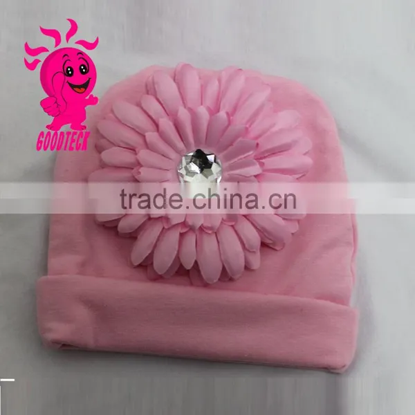 2015 Gift Set Fancy White Pink Yellow Flower Newborn Crochet Baby Hats photo-5