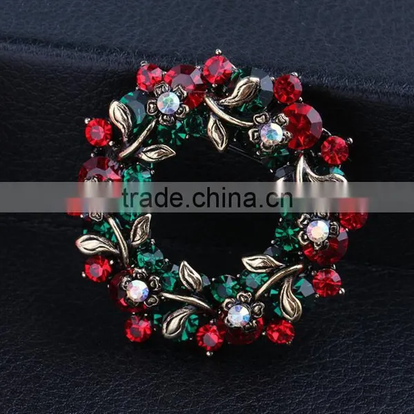 Zm53218a Latest New Brooch Design Flower Christmas Garland Brooches photo-5