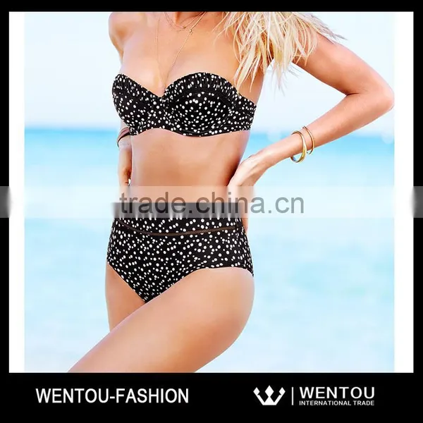 Wholesale High Waist Retro Boho Bikini photo-4
