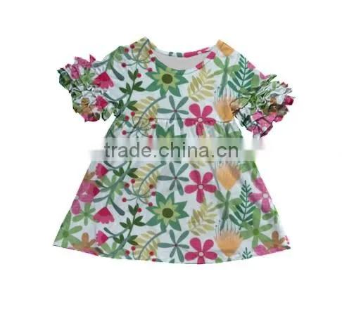 Hot Popular Kids Girls New Brand Name Casual Cotton Baby Girl Frock Designs Dress