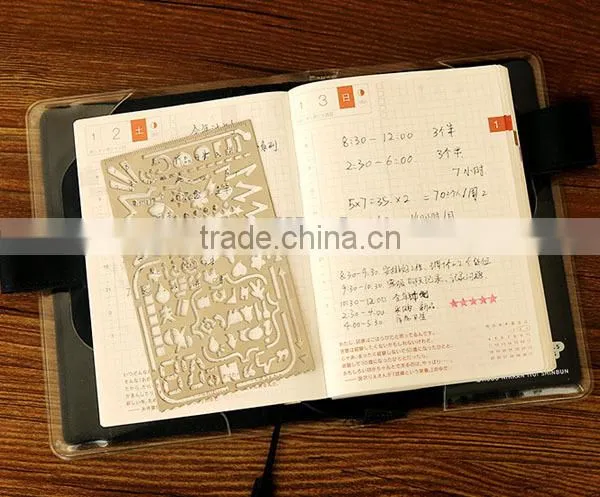 Multifunctional Metal Bookmark Ruler /Planner,Scrapbooking Templates photo-2