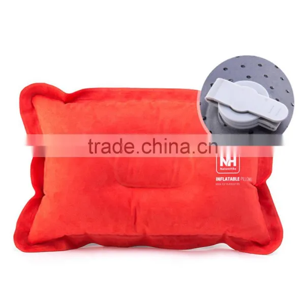 2016 Hot Sales Promotion Mini Travel Pillow Ultralight Portable Air Inflatable Suede Outdoor CampingTravel Soft Pillow photo-5