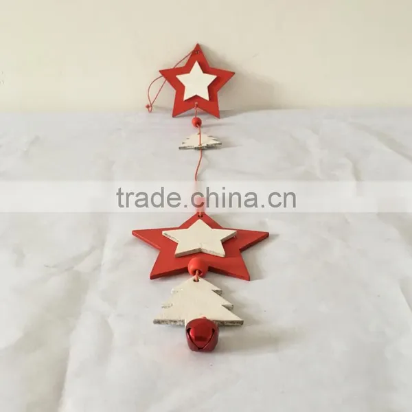 Handmade DIY Christmas Decoration Red Star Hanging Crafts photo-2
