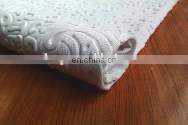 Winfar Knit Textile Hot Sell New Product Polyester Solid Dyed 3D Embossed Fshion Scuba Fabric For Dress photo-6