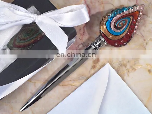 Multi-Color Teardrop Art Deco Letter Opener Favors