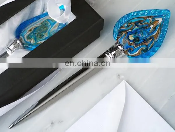 Dazzling Blue Teardrop Art Deco Letter Openers