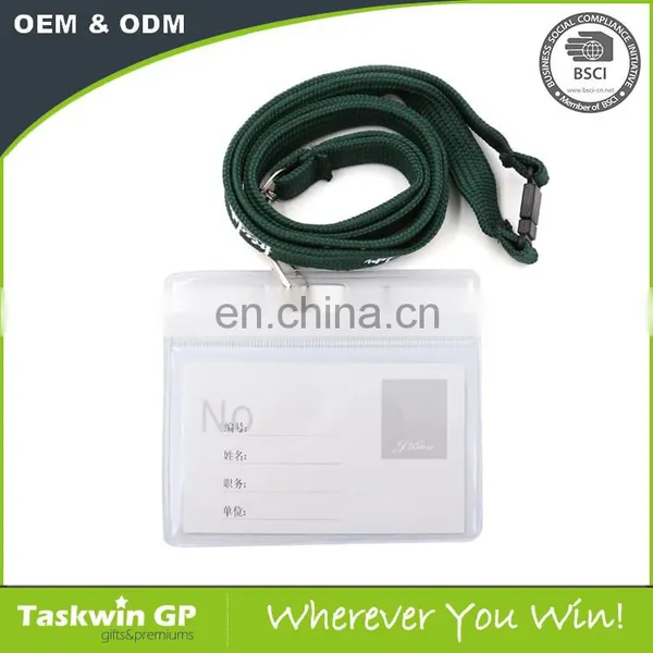Promotional Customized Polyester Blue Lanyards With PVC Card Holder photo-4