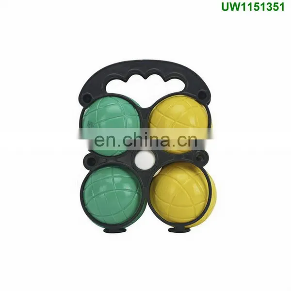 6 Plastic Kid Boule Ball Set Beach Bocce Ball Petanque Set Plastic Bocce Ball photo-3
