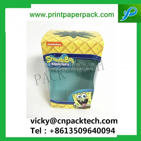 Custom Eco-Friendly Cardboard Food Packing Boxes Kids Favor Chocolate Paper Box With PVC Window photo-2